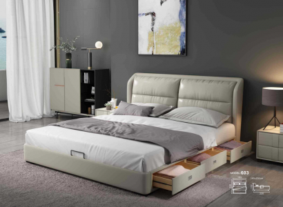 Designer Bett Schlafzimmer Betten Textil Leder Hotel Luxus Polster Samt Stoff